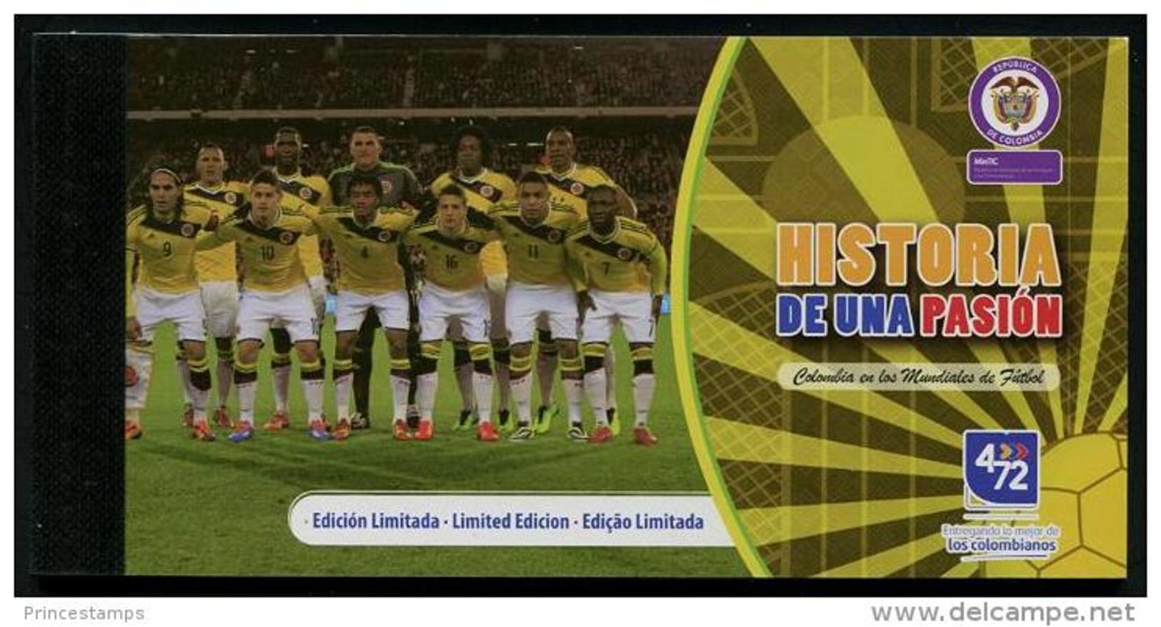 Colombia (2014) - Booklet - LIMITED EDITION  /  Soccer - Futbol - Calcio - Football - FIFA World Cup Brazil - Brasil - 2014 – Brasile