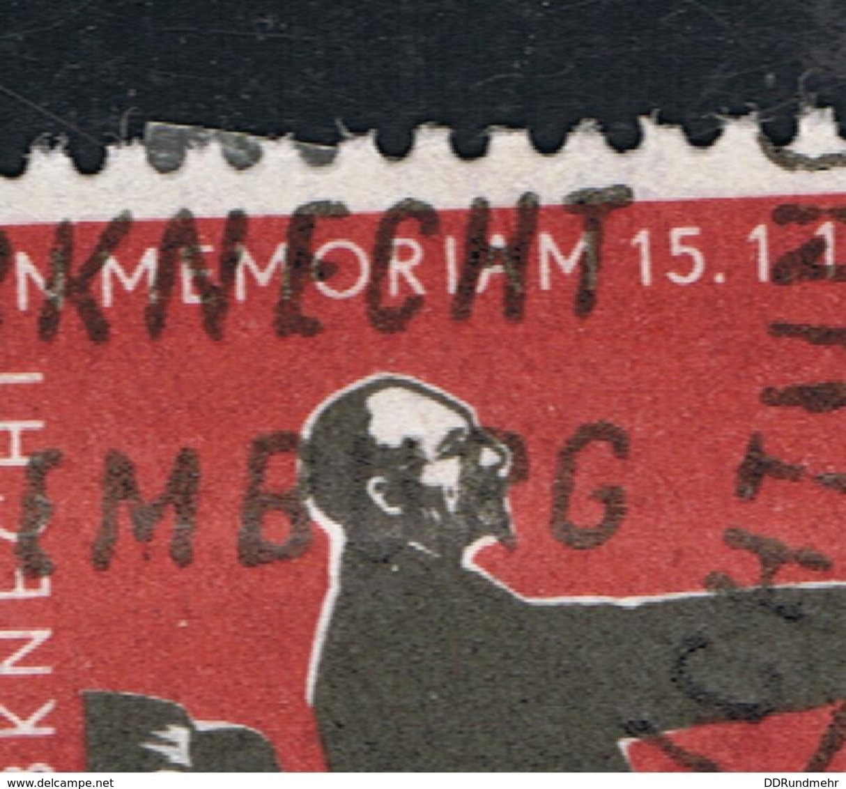 1959 15. Jan.  Mi 675 Sn DD 420 Yt DD 390 Sg DD E409 AFA DD 476 Mit PF I "fehlender Brillenbügel" Sonderstempel Gest. O - Variedades Y Curiosidades