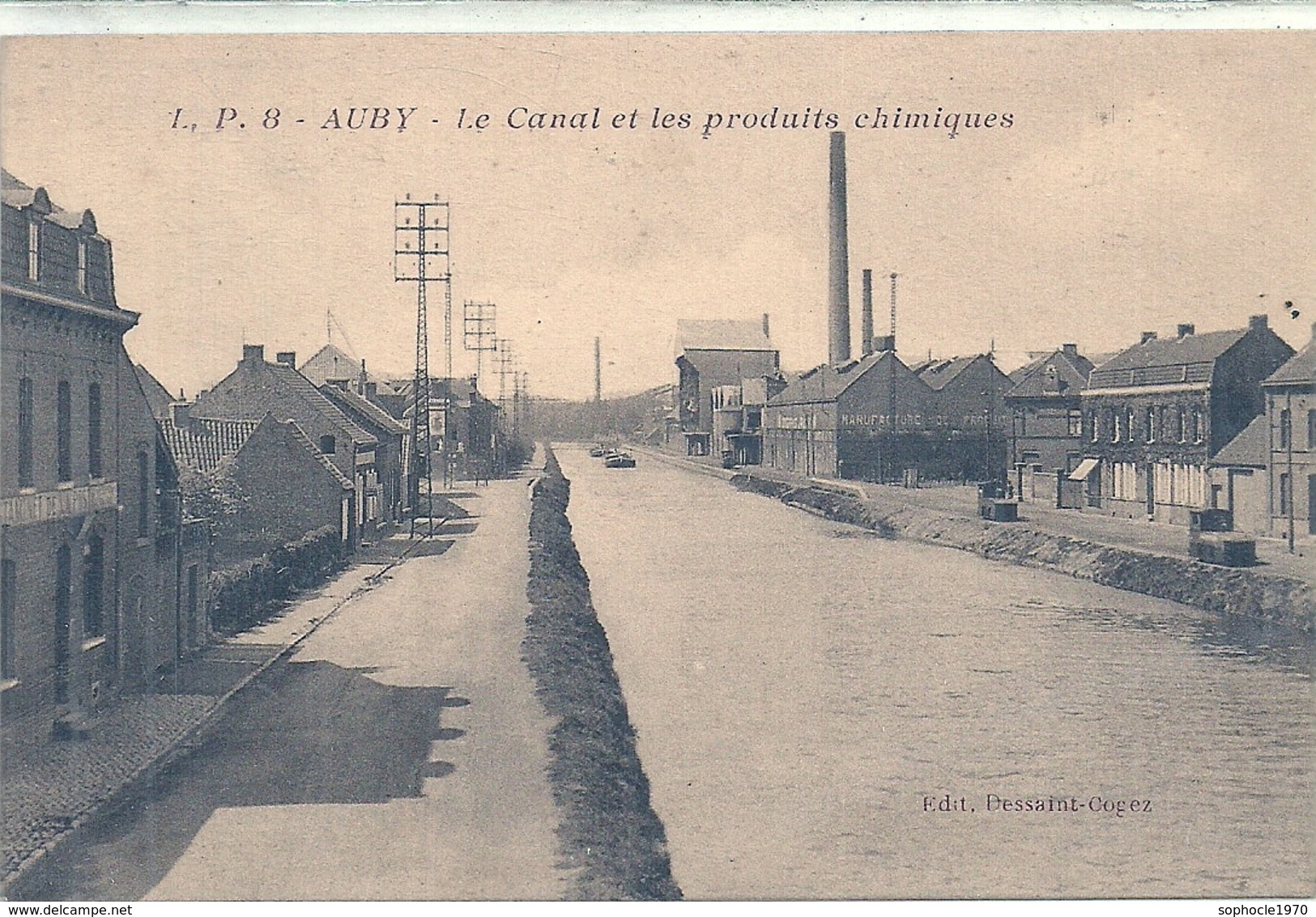 NORD - 59 - AUBY - Le Canal Et Lesproduits Chimiques - Auby