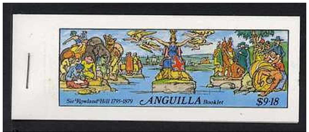 Anguilla 349-54 Booklet A Fisherman's Delight Cover MNH Stamp On Stamp - Anguilla (1968-...)