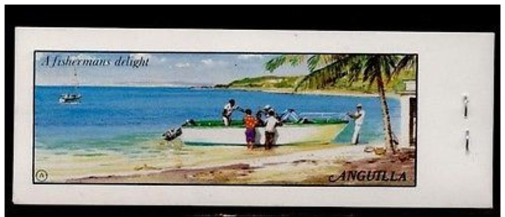 Anguilla 349-54 Booklet A Fisherman's Delight Cover MNH Stamp On Stamp - Anguilla (1968-...)