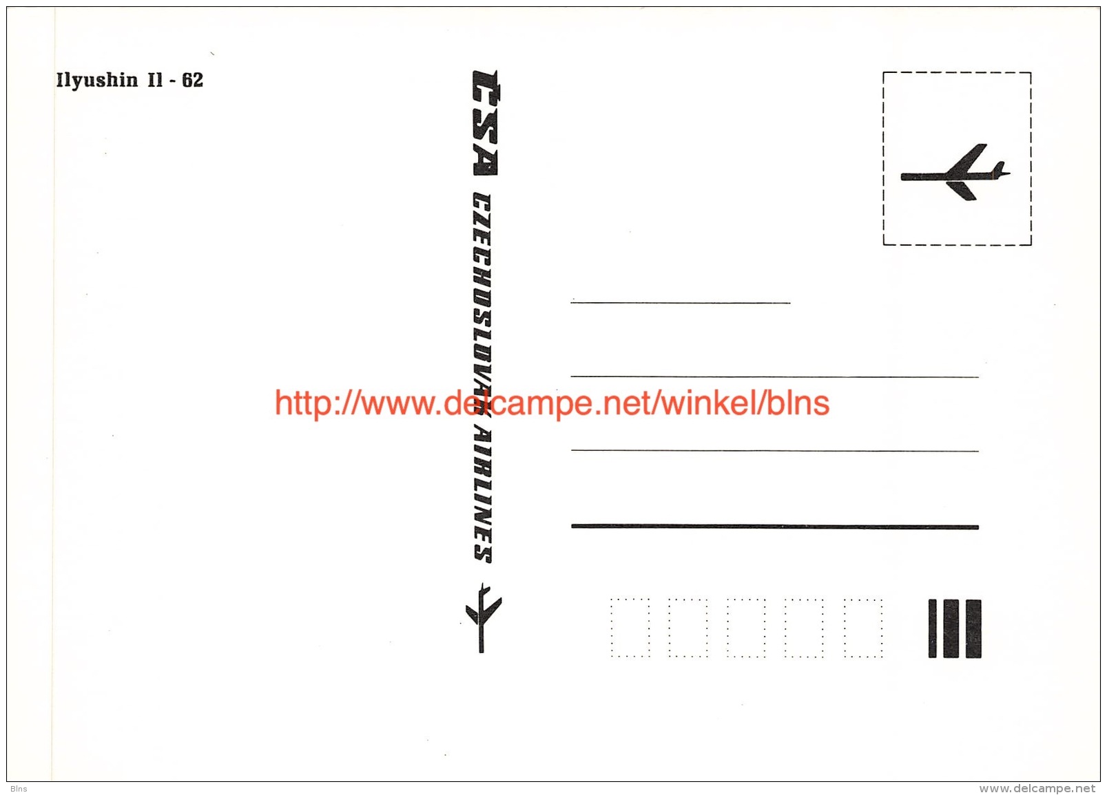 CSA - Ilyushin 62 - 1946-....: Moderne