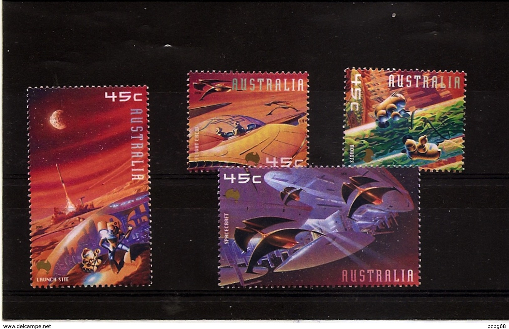 AUSTRALIA - Space Fantasy Set Of 4 2000 Mint NH BELOW FACE - Oceania