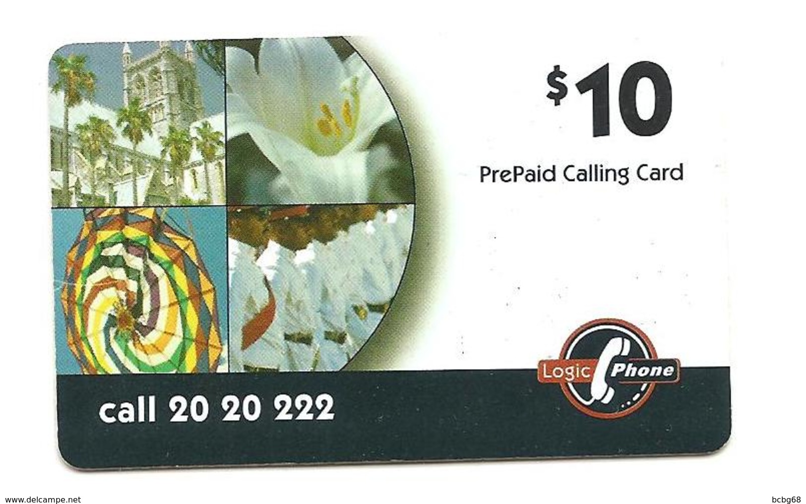 BERMUDA PHONE CARD Logic Phone $10 2001 - USED / NO AIRTIME - Bermude