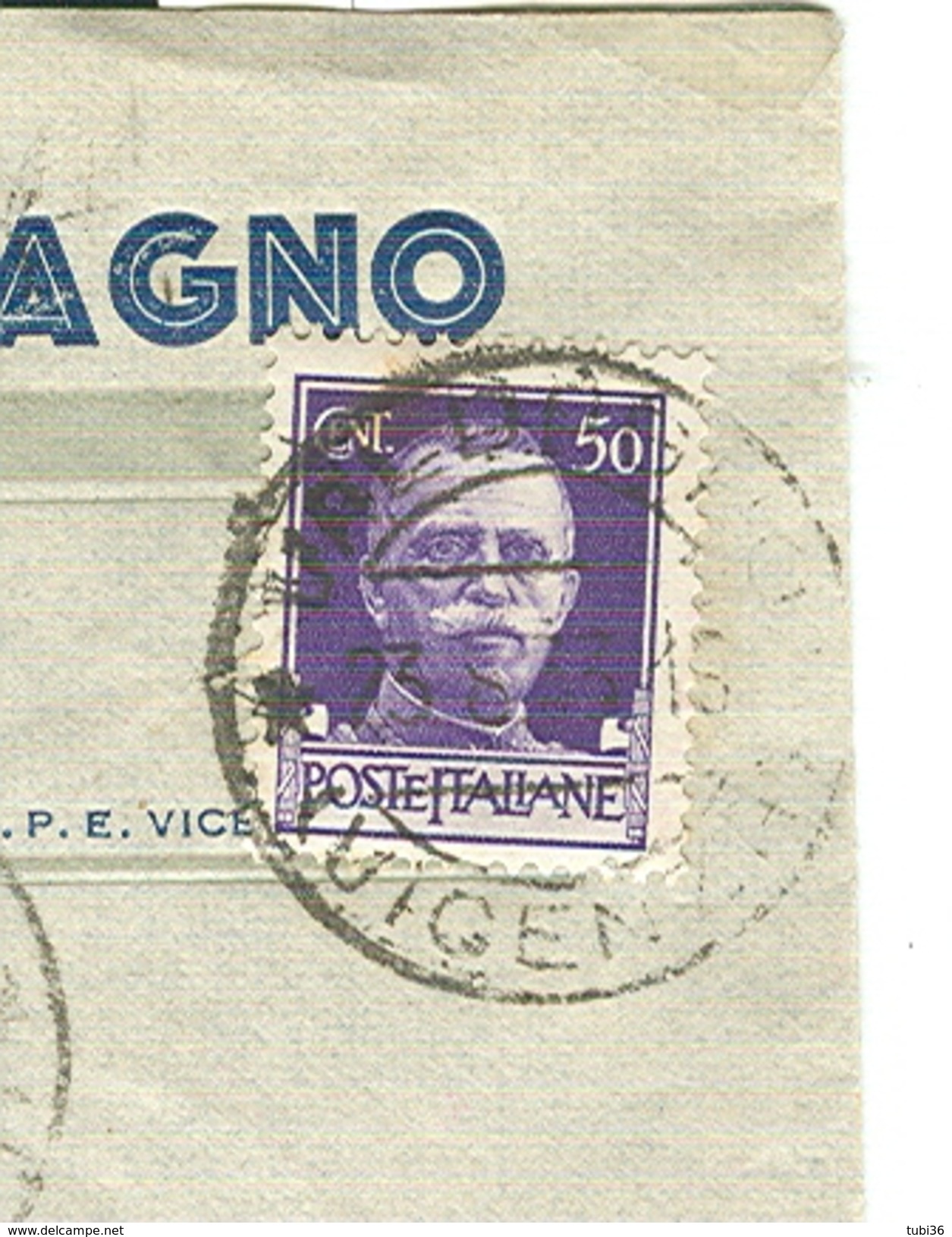 MARIO LAVACOPI - VALDAGNO,VICENZA - BUSTA COMMERCIALE VIAGGIATA 1933, TIMBRO POSTE VALDAGNO, - Historische Dokumente