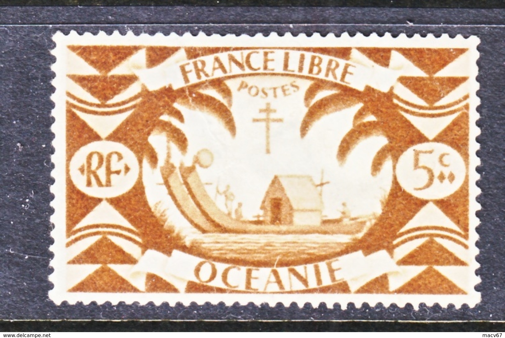 FRENCH  OCEANIA  136   * - Unused Stamps