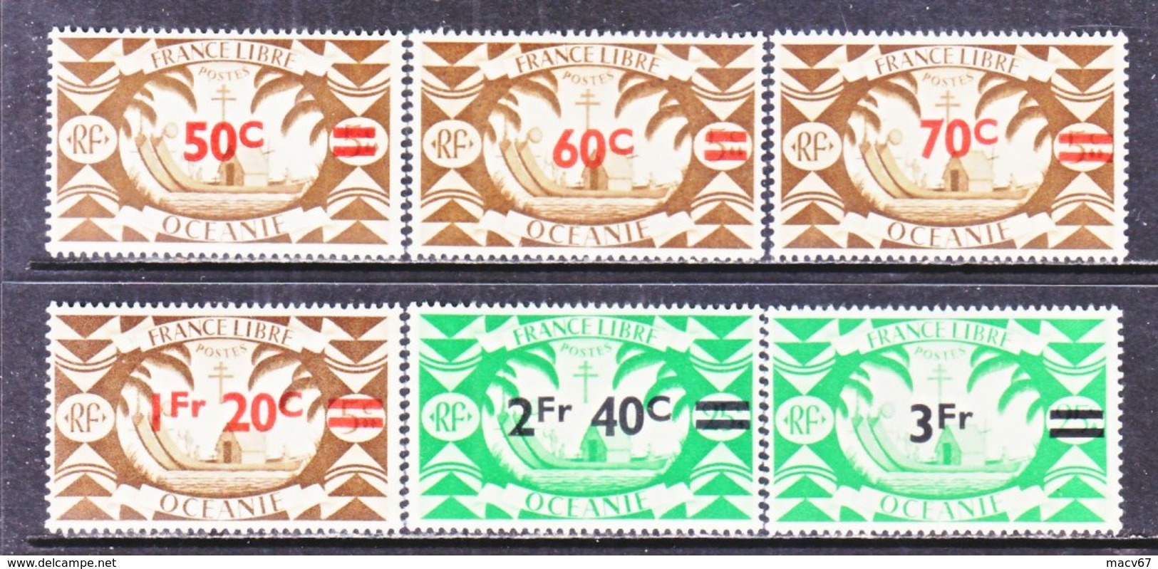 FRENCH  OCEANIA  152-7    ** - Unused Stamps