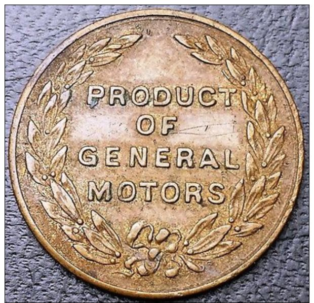 Pontiac Chief Of The Sixes Token - Product Of General Motors - Great Detail - Unclassified