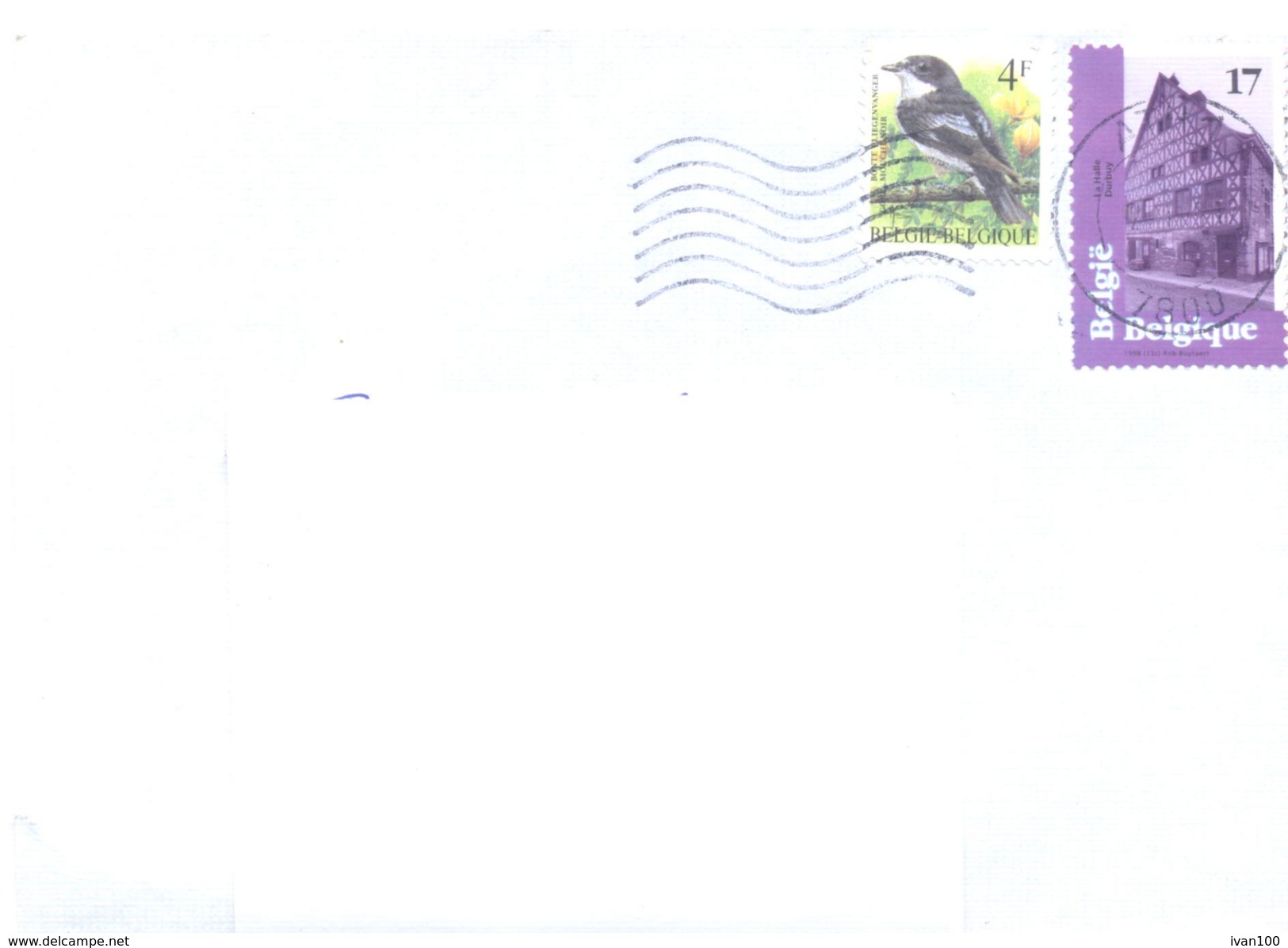 1999. Belgium, The Letter Sent By Ordinary Post To Moldova - Lettres & Documents