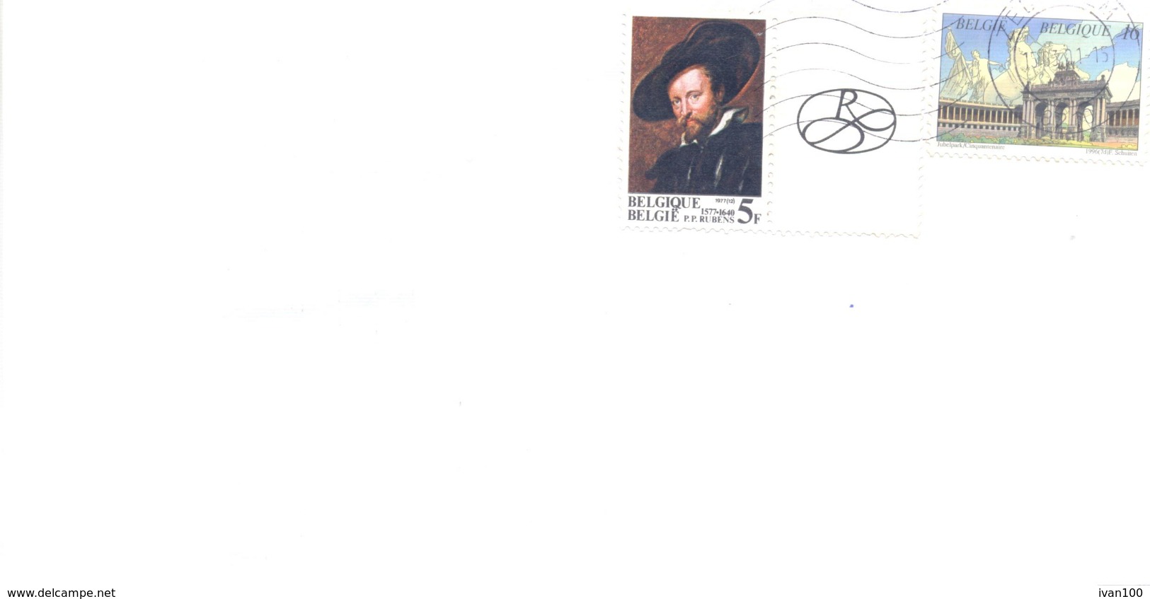 2001. Belgium, The Letter Sent By Ordinary Post To Moldova - Brieven En Documenten