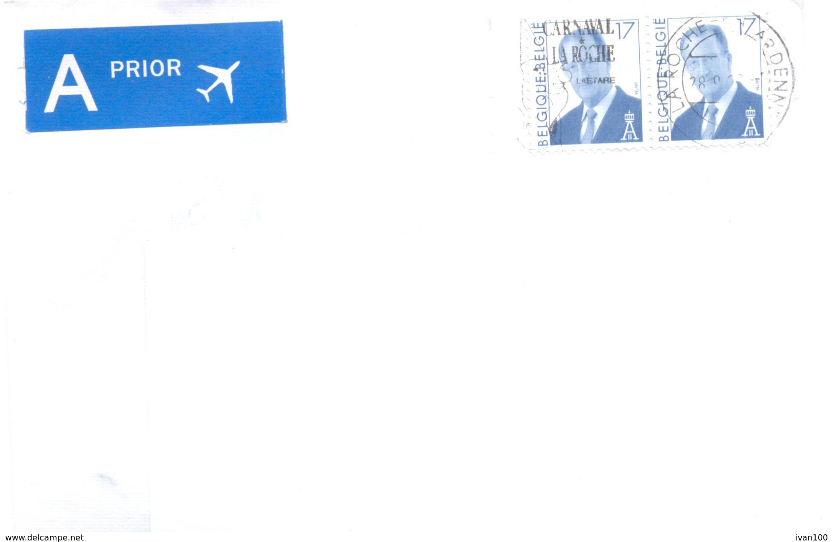 1998. Belgium, The Letter Sent By Ordinary Post To Moldova - Lettres & Documents