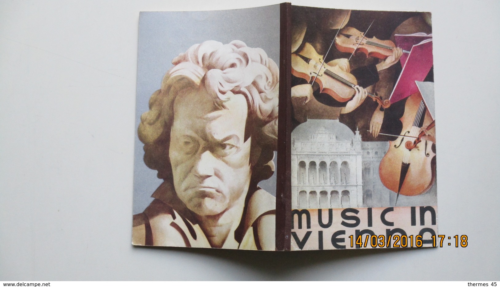 MUSIC IN VIENNA / 1936 / BOARD FOR TOURIST TRAFFIC / COVER DESIGN BY MAYER-MARTON; - Dépliants Touristiques