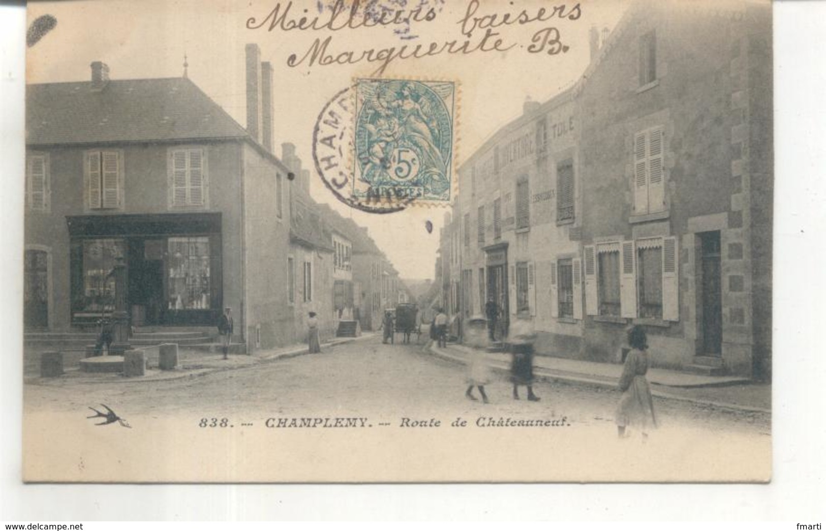 838. Champlemy, Route De Chateauneuf - Autres & Non Classés