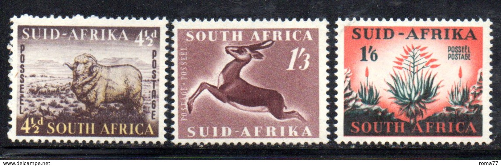 R542 - SUD AFRICA 1953 ,   Yvert Serie N. 196/198    *** - Nuovi