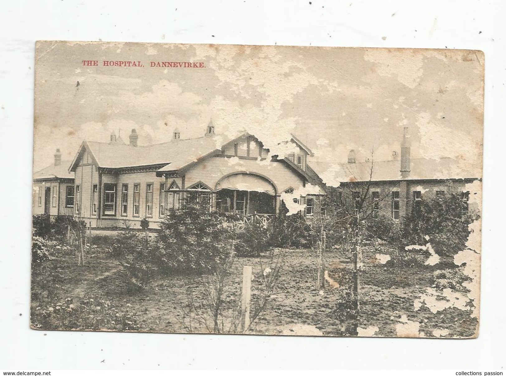 Cp , NOUVELLE ZELANDE , DANNEVIRKE , The Hospital , Petit état , écrite , Ed : T. Bain - Nouvelle-Zélande