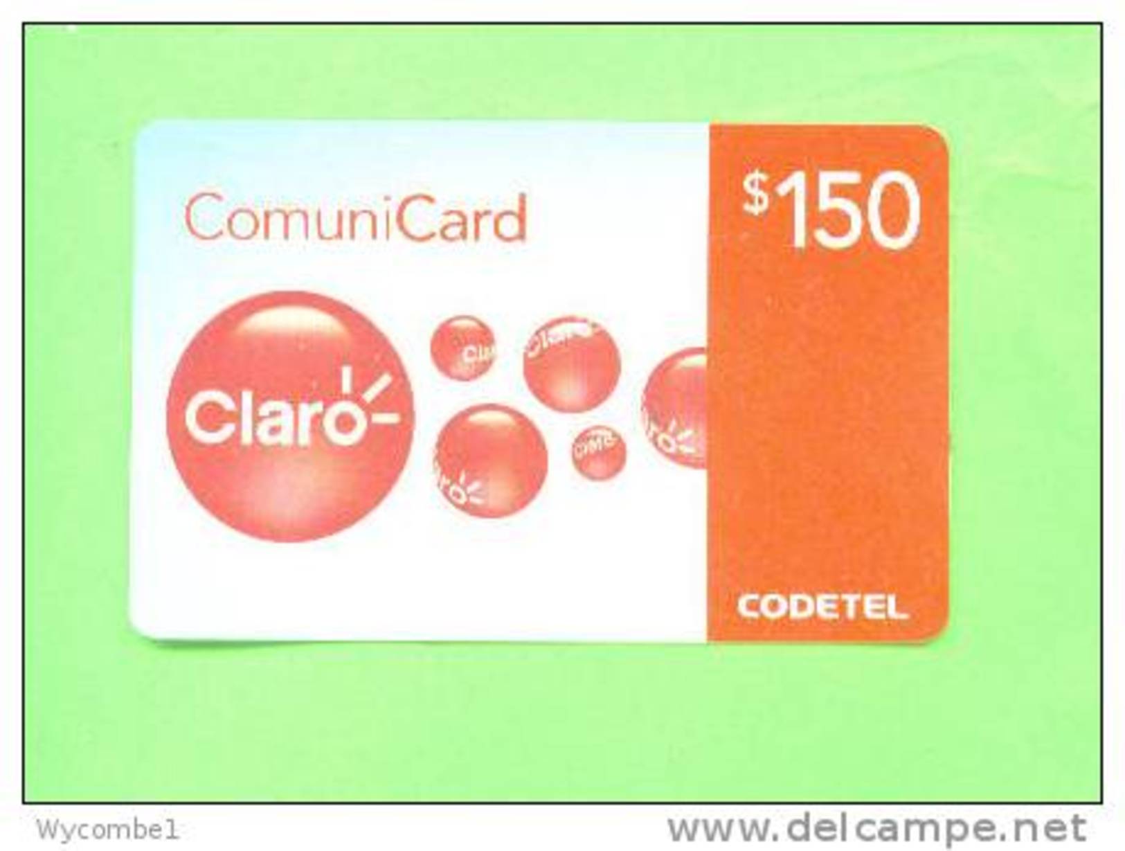 DOMINICAN REPUBLIC - Remote Phonecard/Claro RD$150 - Dominicaanse Republiek