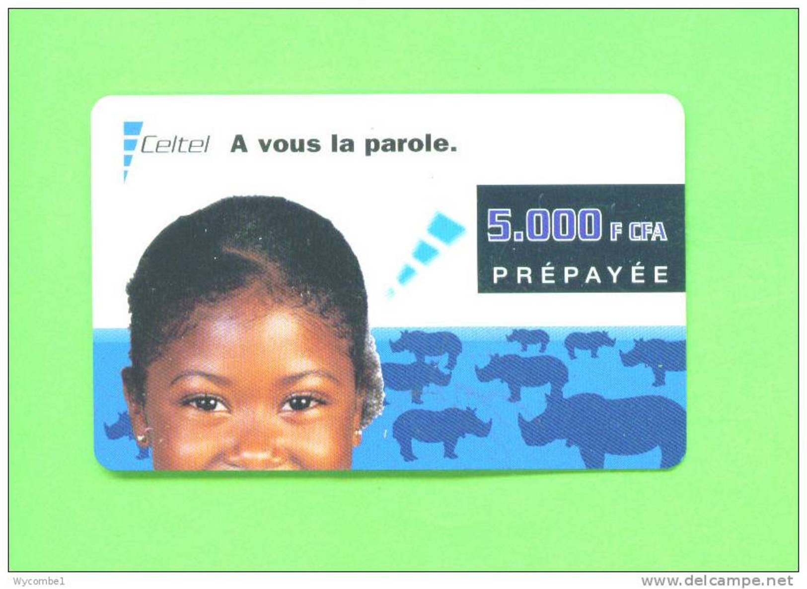 GABON  -  Remote Phonecard As Scan - Gabon
