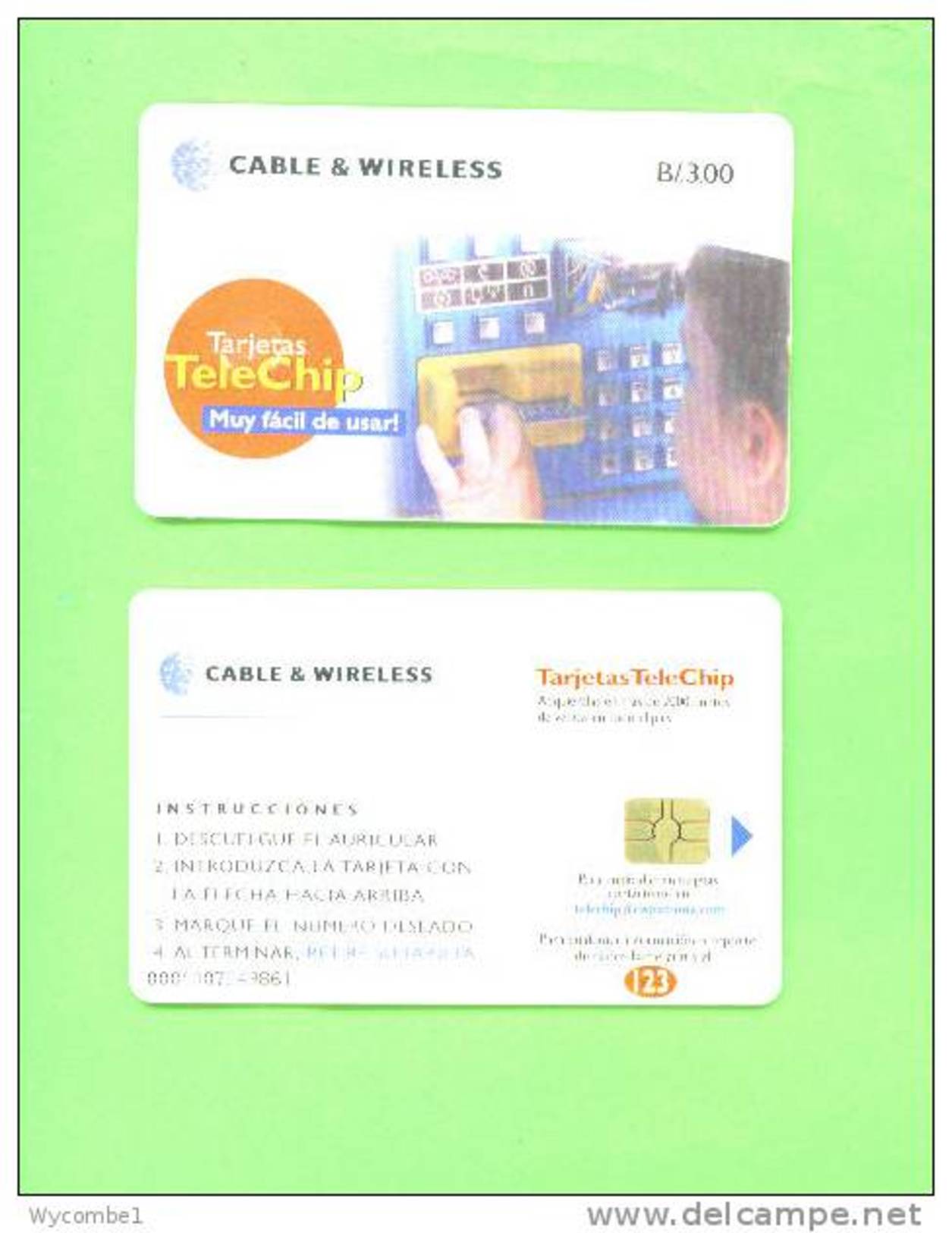PANAMA - Chip Phonecard/Child Using Cardphone (Average Condition With Minor Wear/Abrasions) - Panama