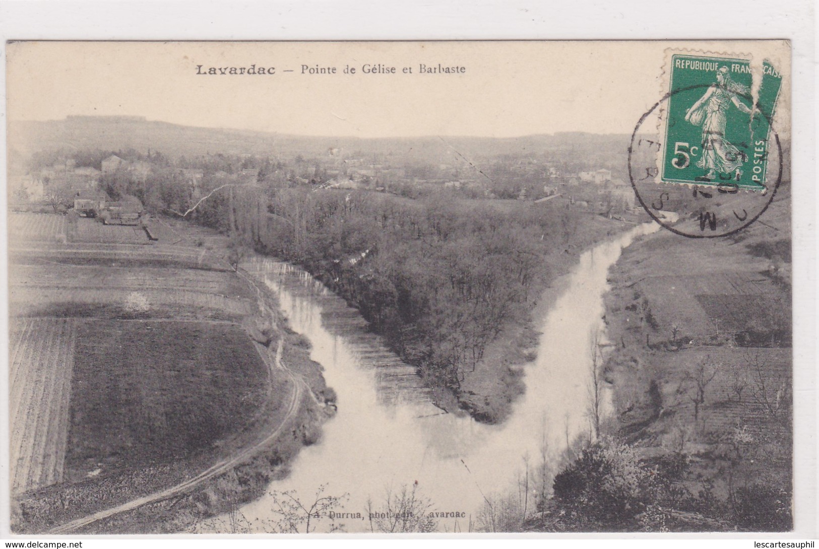 Lavardac Pointe De Gelise Et Barbaste 1914 - Lavardac