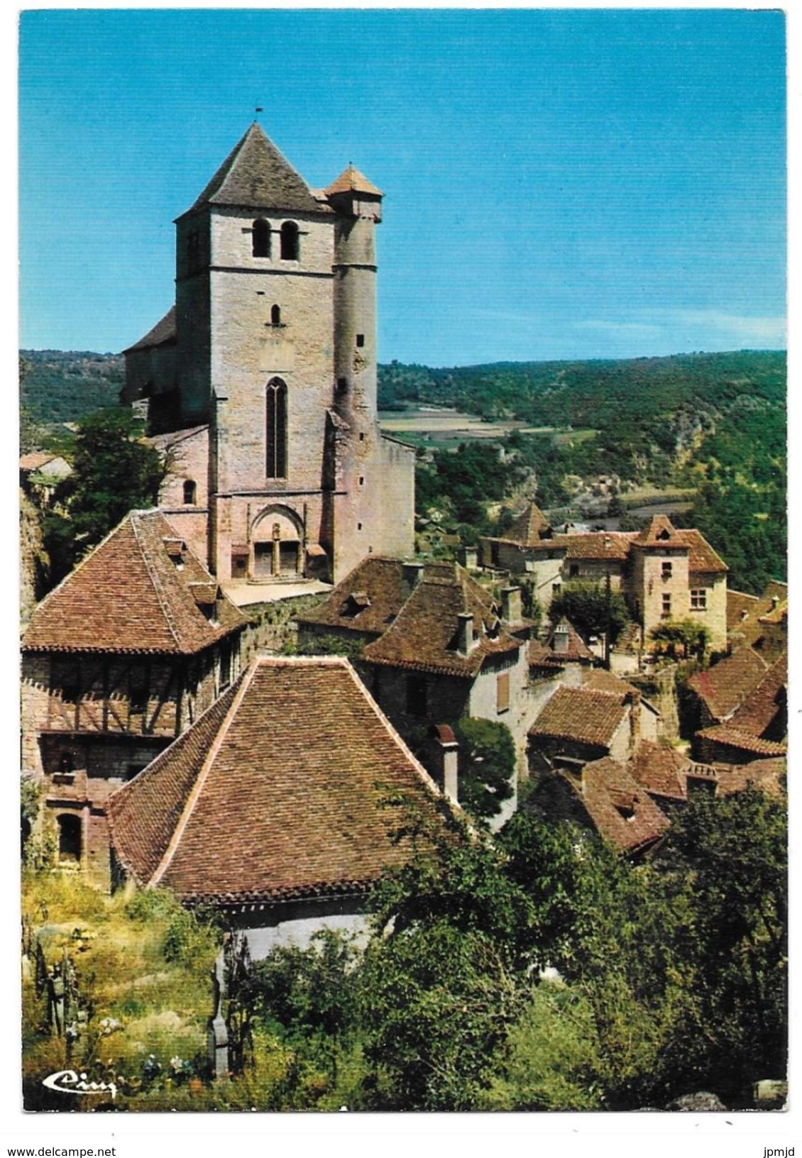 46 - ST CIRQ LAPOPIE - L'église Et Le Village Classé "Premier Village De France" ... - Ed. Cim Combier - Saint-Cirq-Lapopie