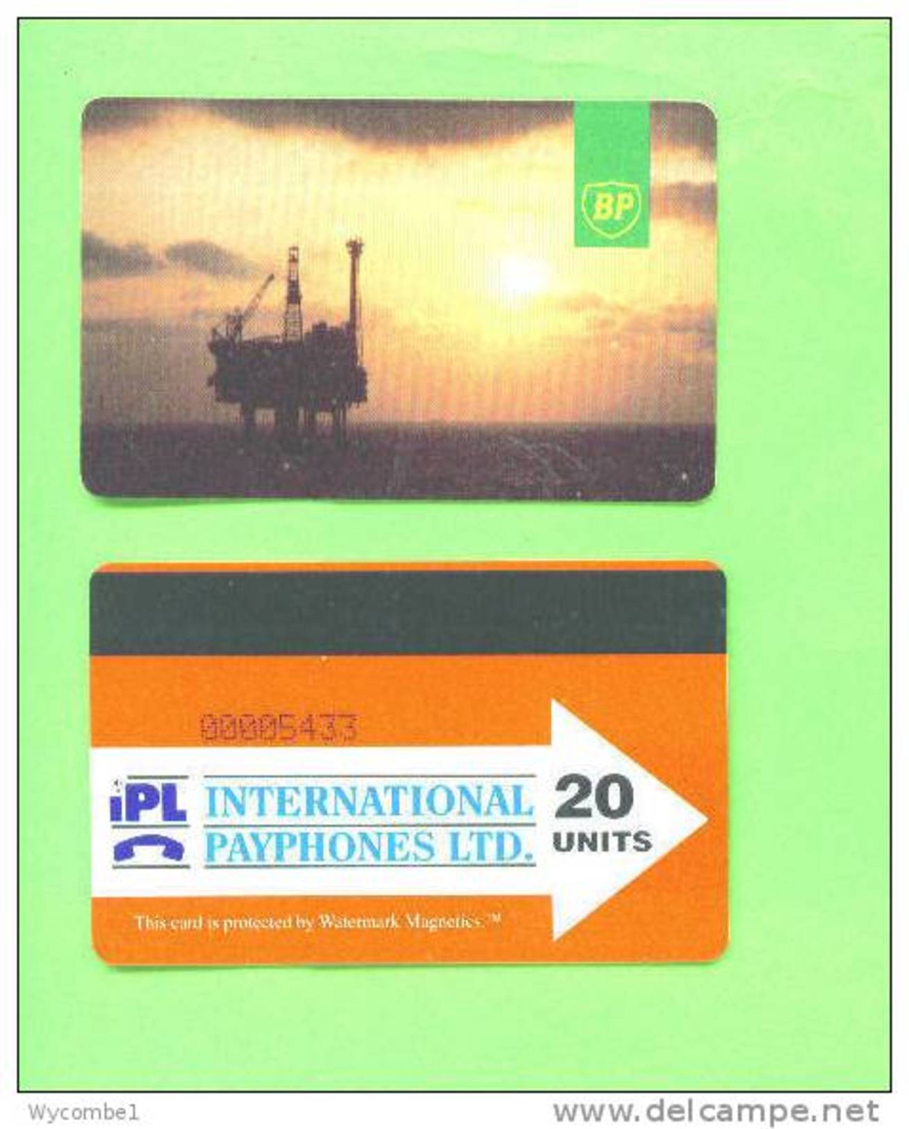 UK - Magnetic Oil Rig Phonecard/BP 20 Units - [ 2] Oil Drilling Rig