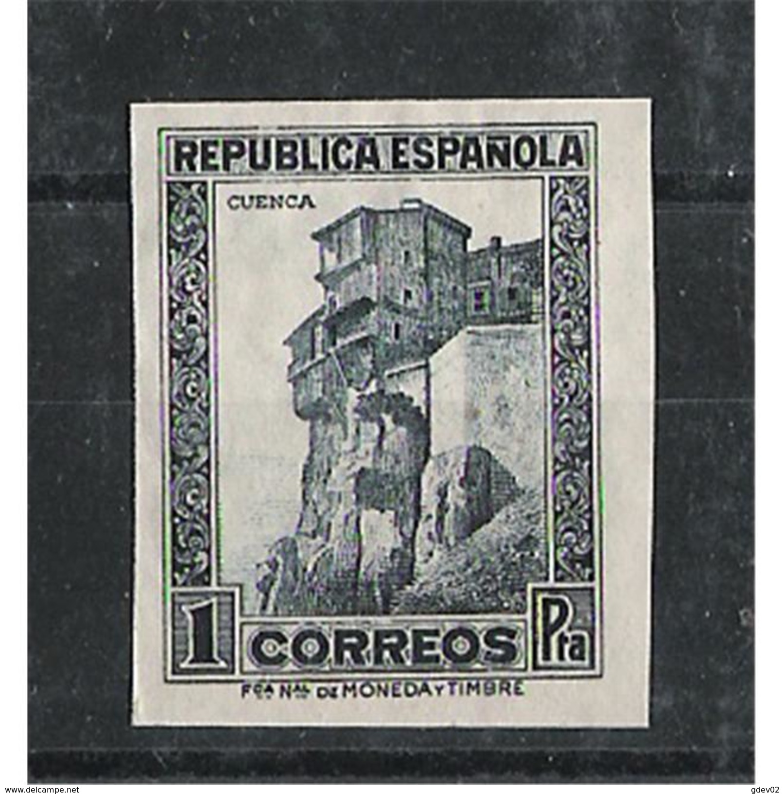 ES673SD-LFT***673SD.España.Spain . Espagne.PERSONAJES Y MONUMENTOS.CASAS COLGADA DE CUENCA.1932.(Ed 673s**) - Neufs