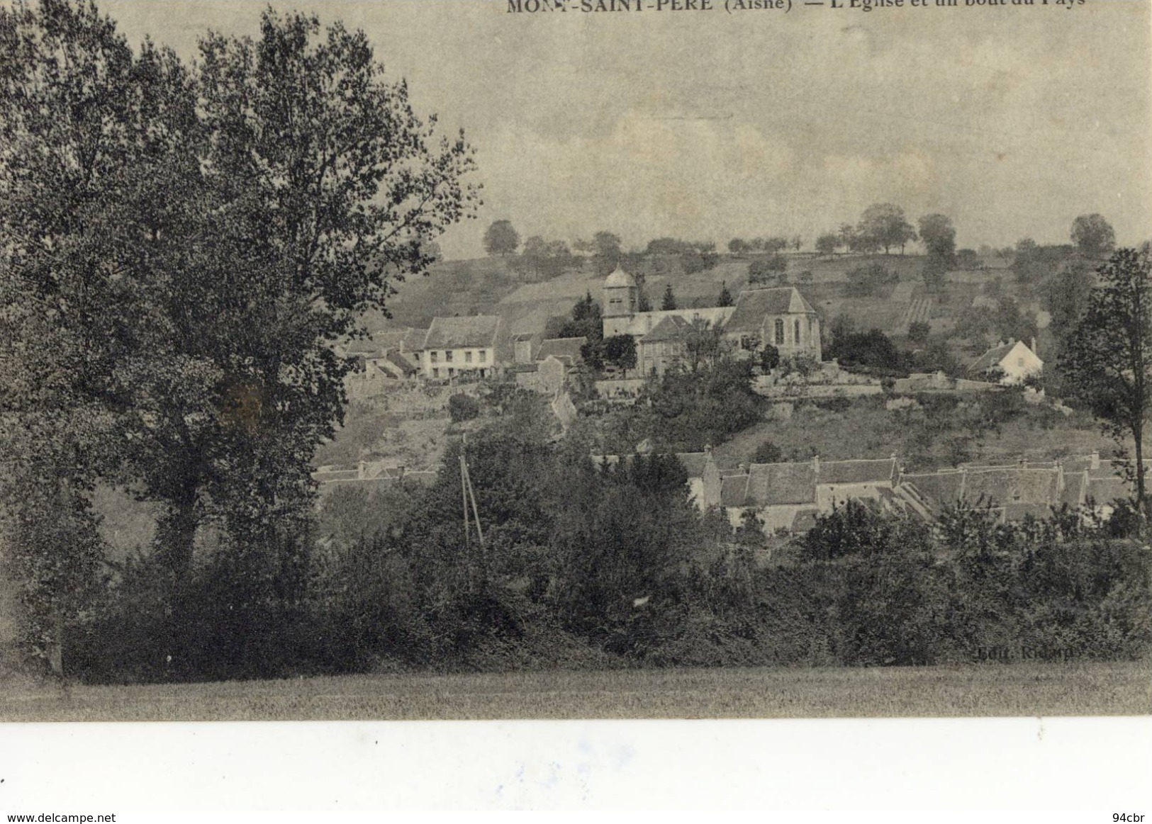 CPA (02)  MONT SAINT PERE L Eglise Et Un Bout  Du Pays  (b Bur) - Andere & Zonder Classificatie