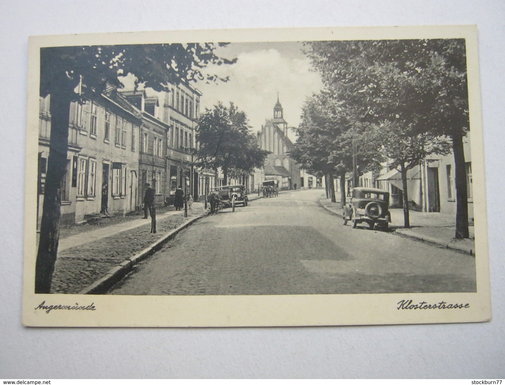 ANGERMÜNDE  1937     , Schöne Karte   Verschickt  ,   2  Scans - Angermuende