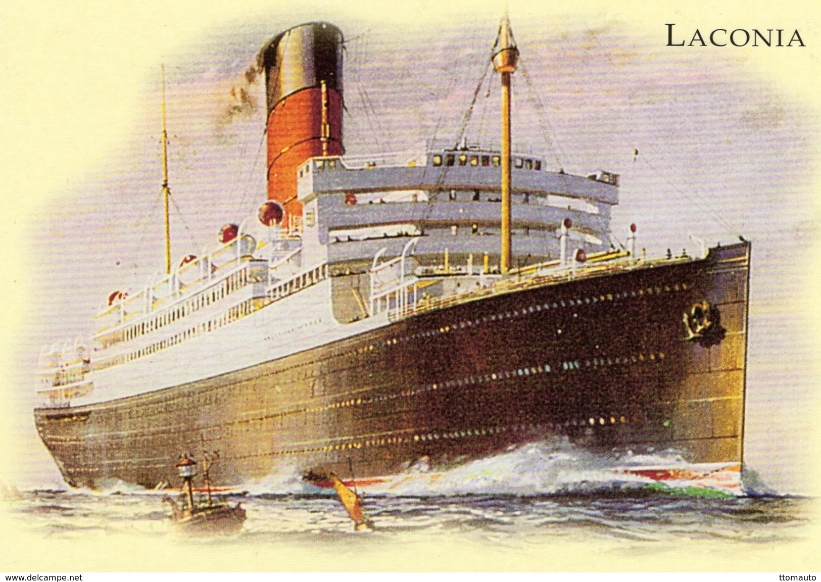 Cunard Ocean Liners  -  ´Laconia´  -  Art Card  -  CPM - Paquebots