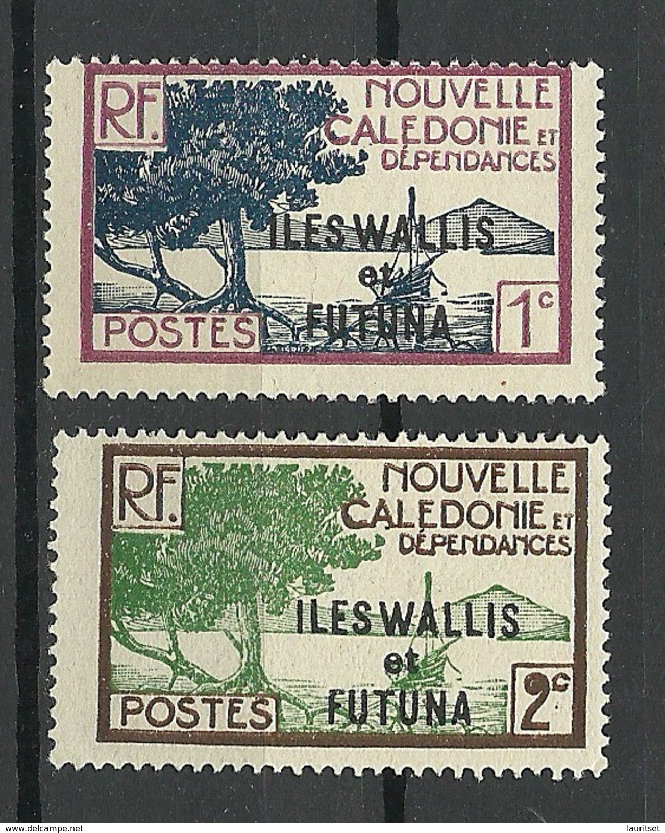 WALLIS ET FUTUNA 1930/38 Michel 42 - 43 (*) No Gum/ohne Gummi - Neufs