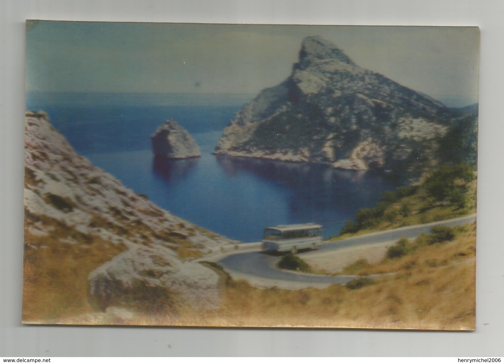 Carte Système 3d Stereorama  Mallorca Espana Bus Car - Dreh- Und Zugkarten