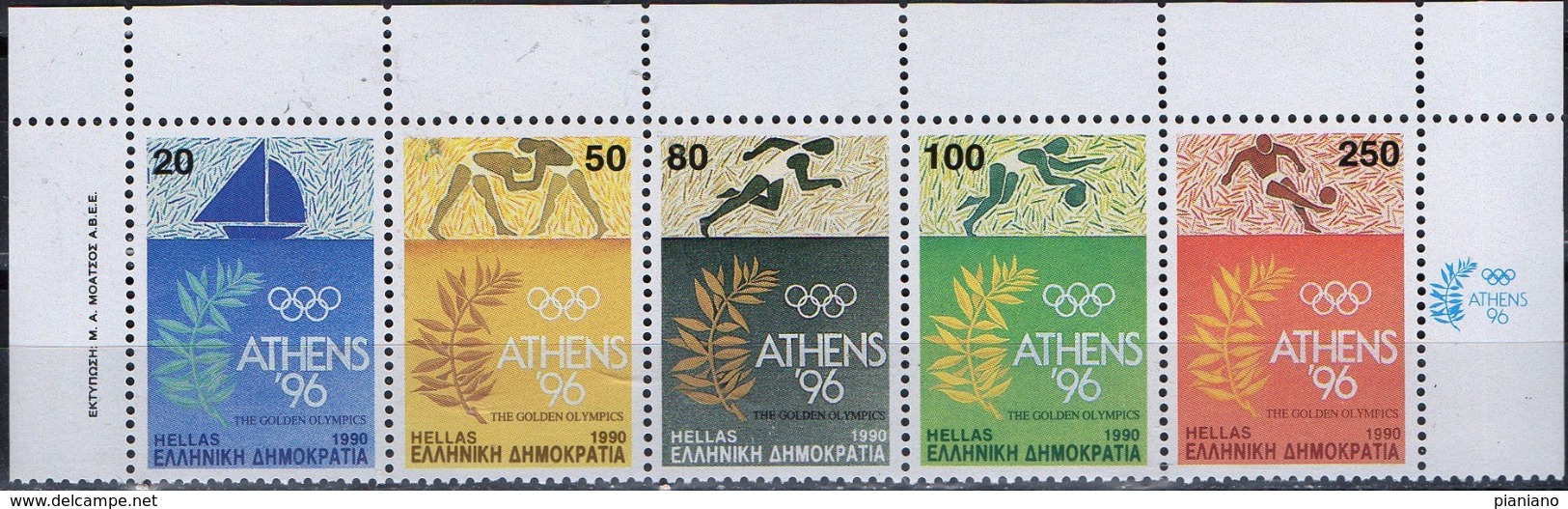 PIA  -  GRECIA -  1990  :  "Atene96" Giochi Olimpici D'estate 1996     (Yv 1735a) - Altri & Non Classificati