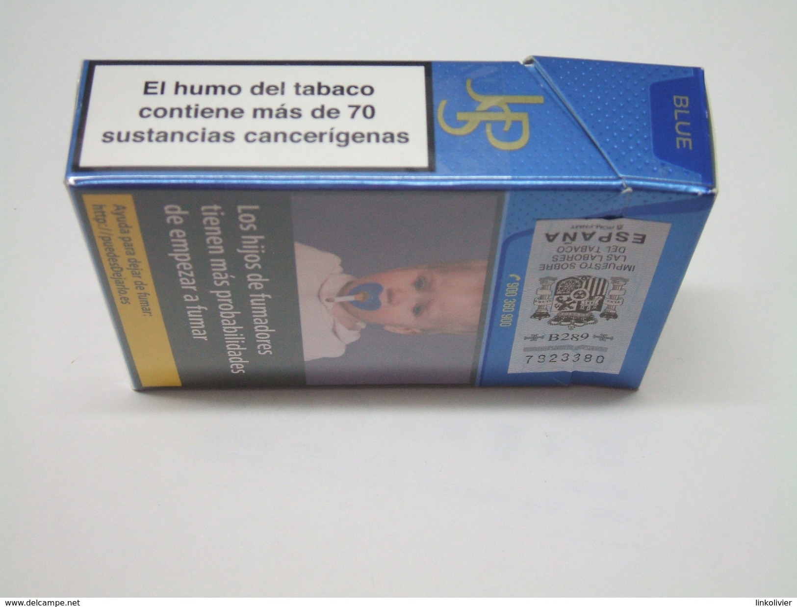 BOÎTE JPS Blue, étui à CIGARETTES Vide En Carton John Player Special - Etuis à Cigarettes Vides