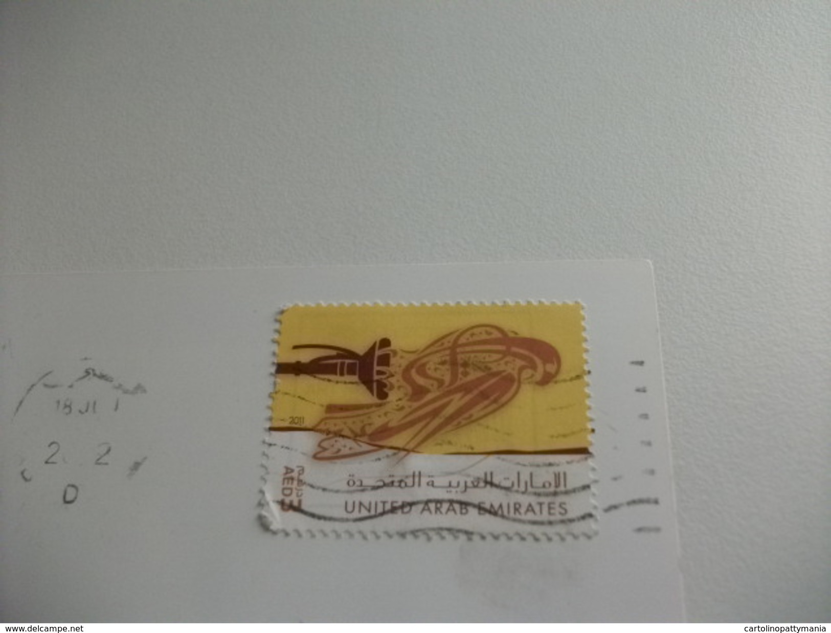 STORIA POSTALE FRANCOBOLLO COMMEMORATIVO UNITED ARAB EMIRATES  DUBAI  GRATTACIELO EFFETTO TRIDIMENSIONALE - Emirati Arabi Uniti