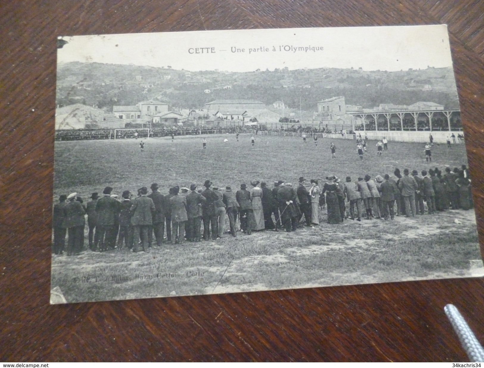 CPA 34 Cette Sète Une Partie à L'Olympique Football BE - Sete (Cette)