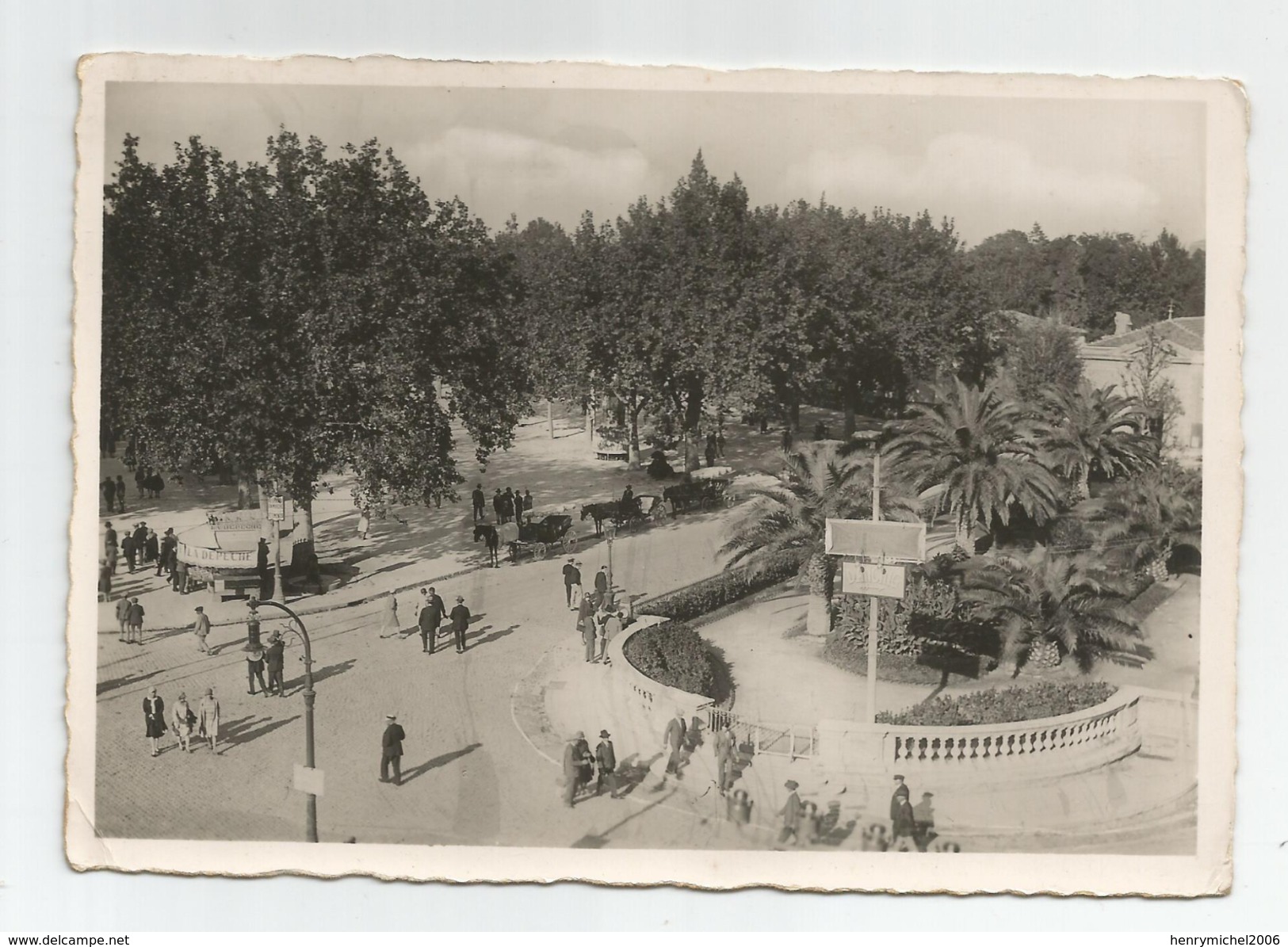 34 - Montpellier Entrée De L'esplanade 1951 - Montpellier