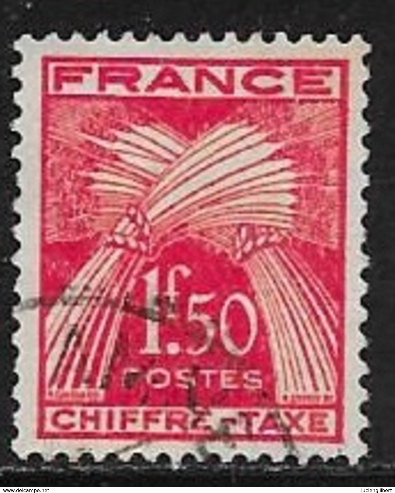 N° 71  FRANCE - TAXE OBLITERE - - 1859-1959 Oblitérés