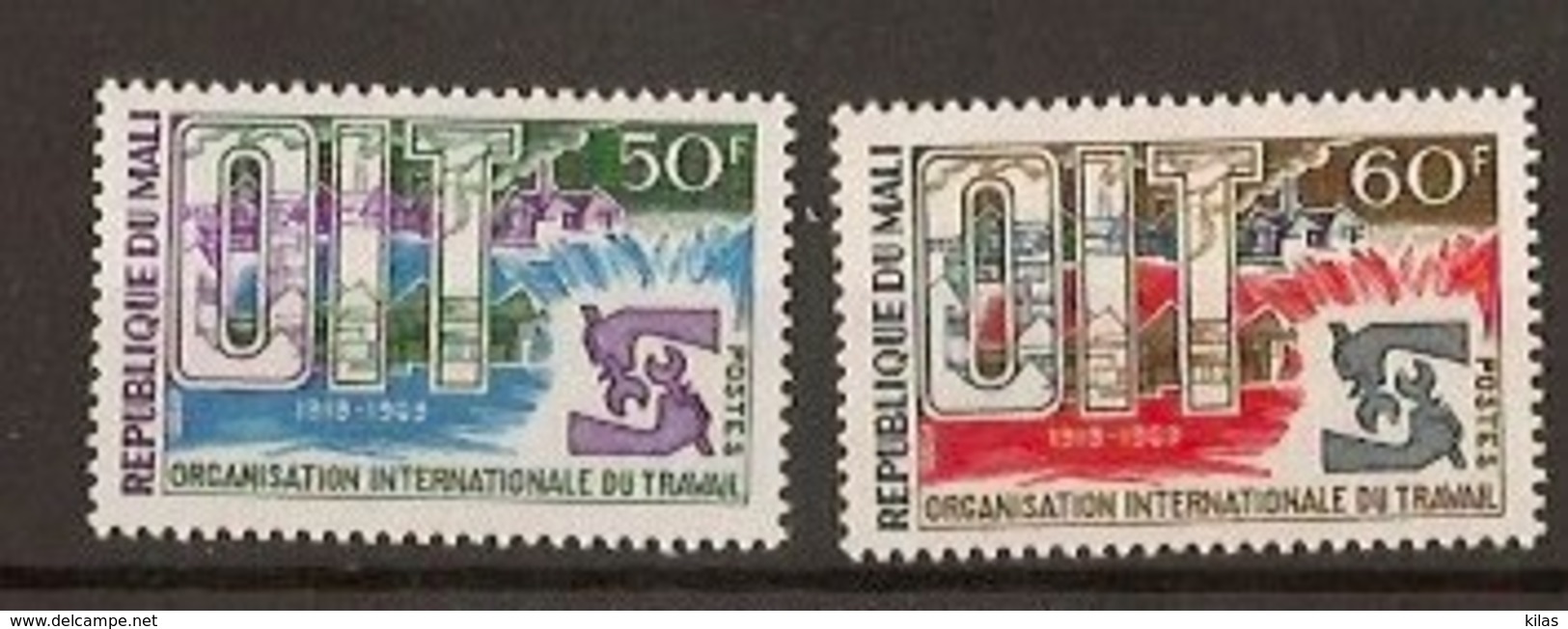 MALI 1969, 50 Years I.L.O. - ILO