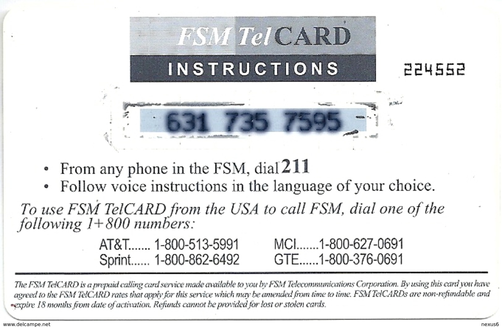 Micronesia - FSMTC - Tomwara - FSM-R-129 - 5$ Remote Mem. Used - Micronésie