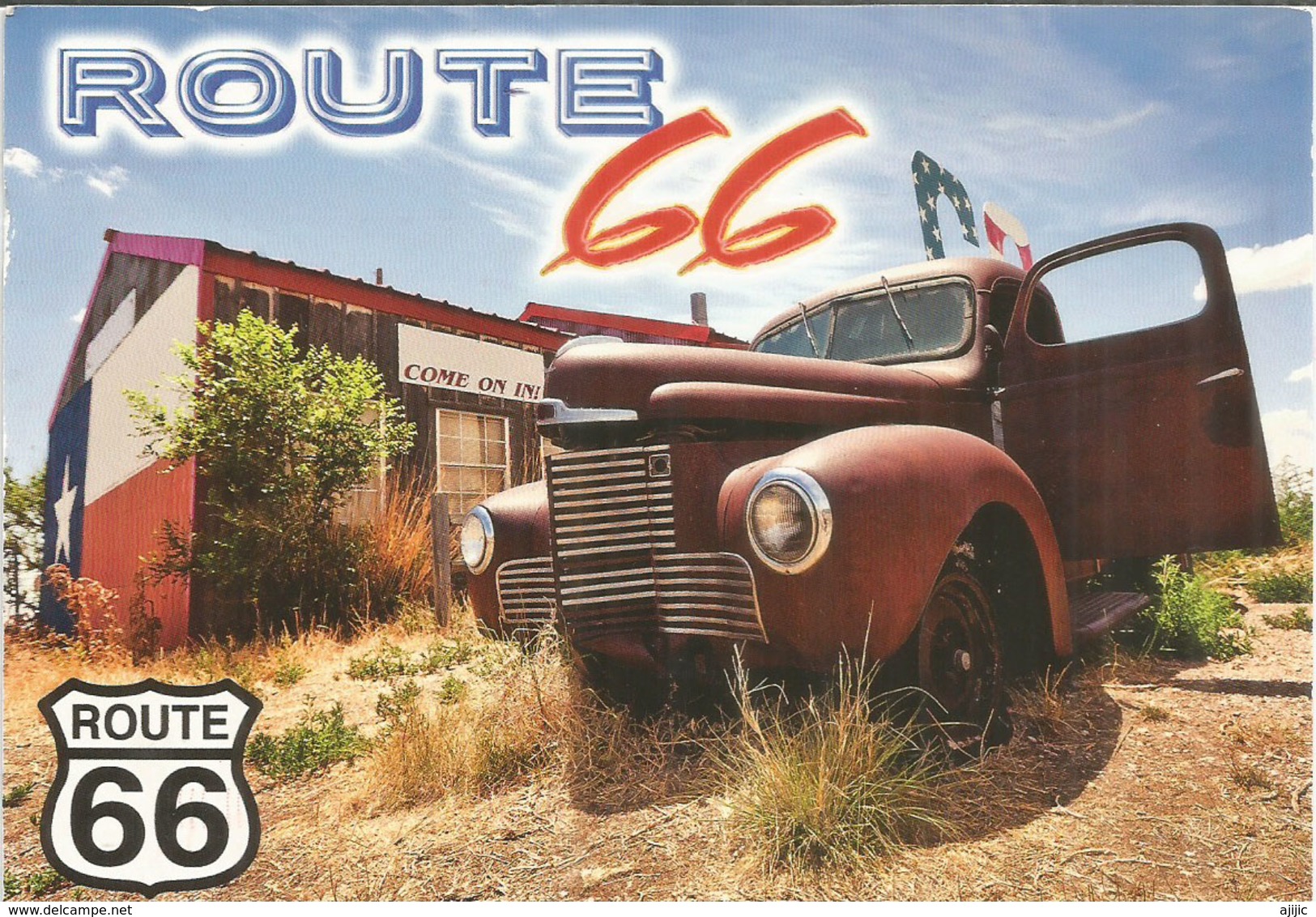Route 66 (Texas) Belle Carte Postale Adressée ANDORRA, Avec Timbre à Date Arrivée - Route '66'