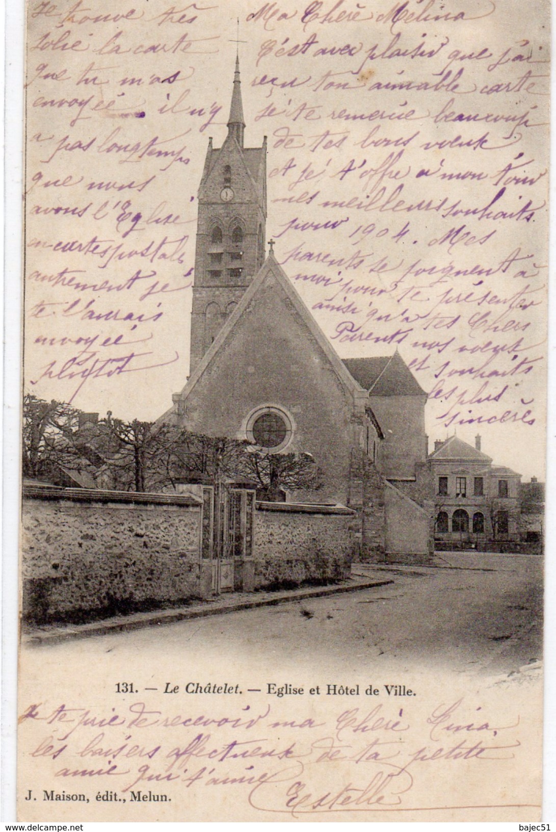 1 Cpa Le Chatelet "pionniere 1904" - Le Chatelet En Brie