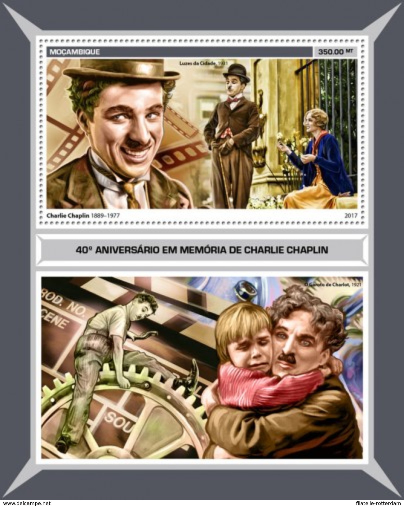 Mozambique - Postfris / MNH - Sheet Charlie Chaplin 2017 - Mozambique