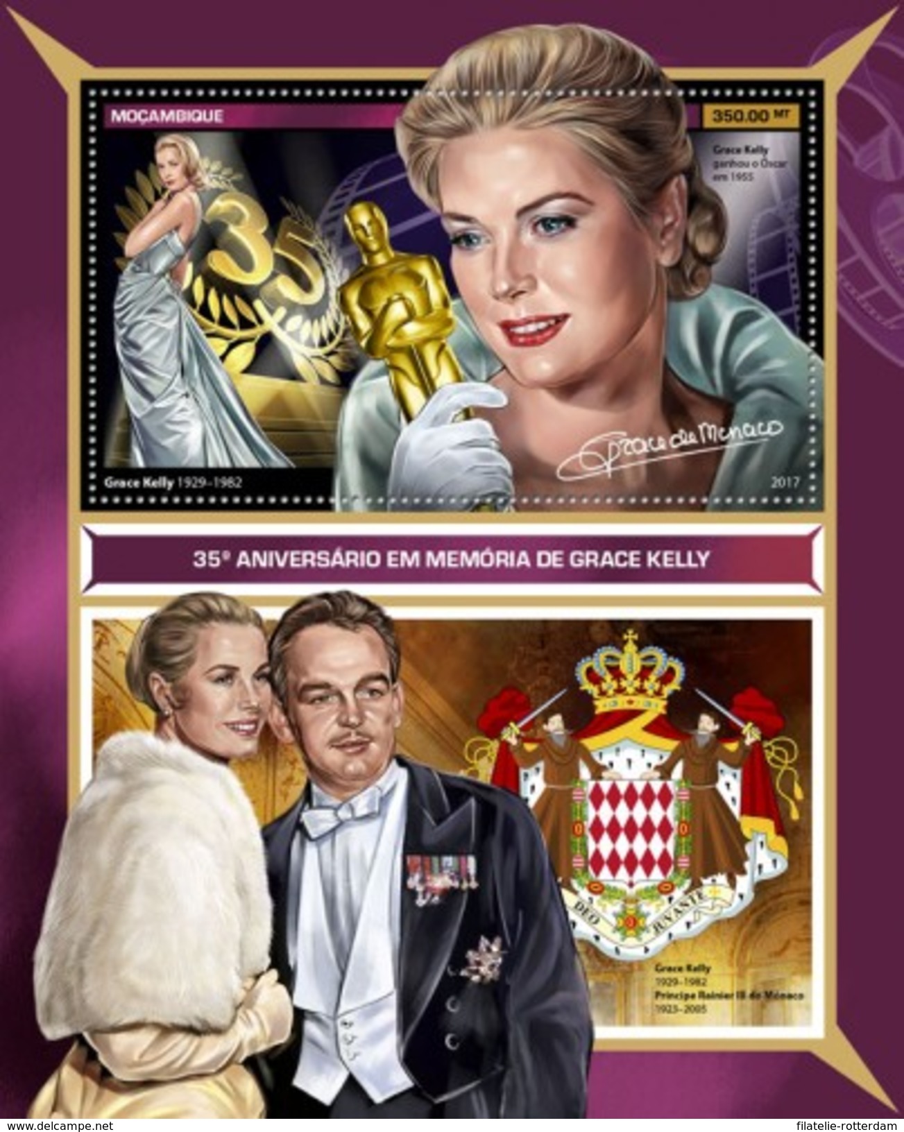 Mozambique - Postfris / MNH - Sheet Grace Kelly 2017 - Mozambique