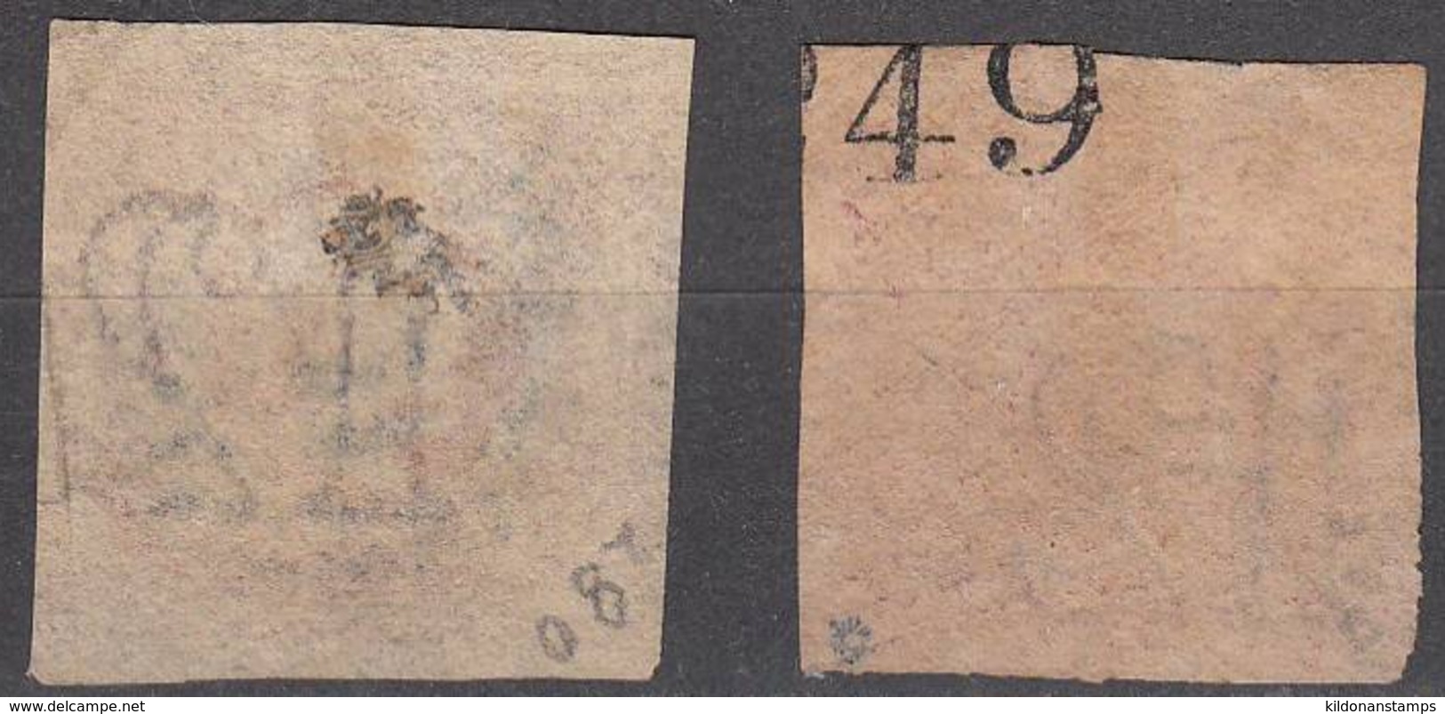 Australia - New South Wales 1854-55, Cancelled, Sc# 31, 31a, Wmk 49 - Usados