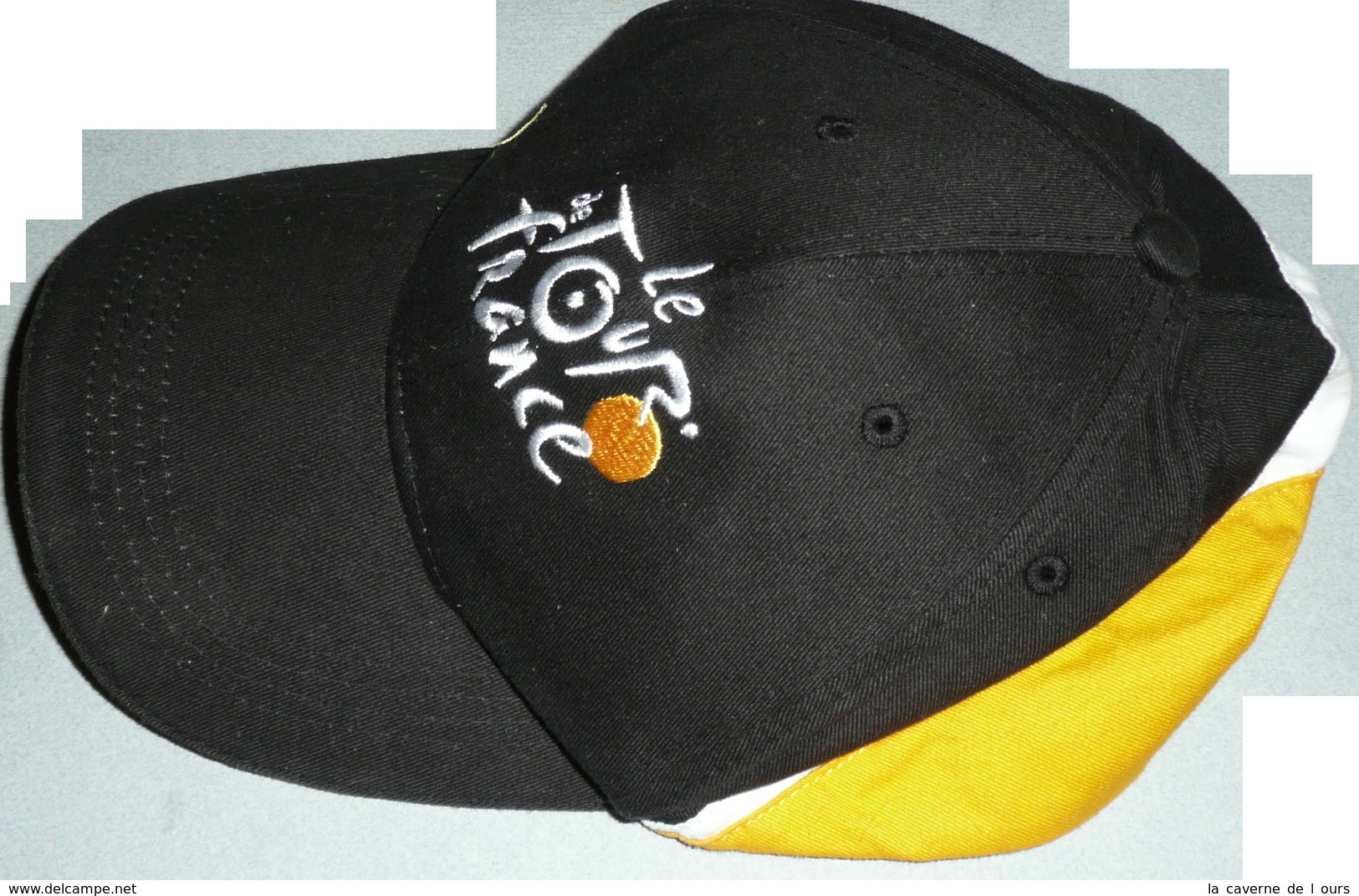 Rare Casquette Publicitaire En Tissu, Cyclisme Caravane, Officielle Du "Le Tour De France", Maillot Jaune - Caps