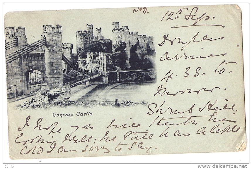 CONWAY CASTLE - Stamped - Carmarthenshire