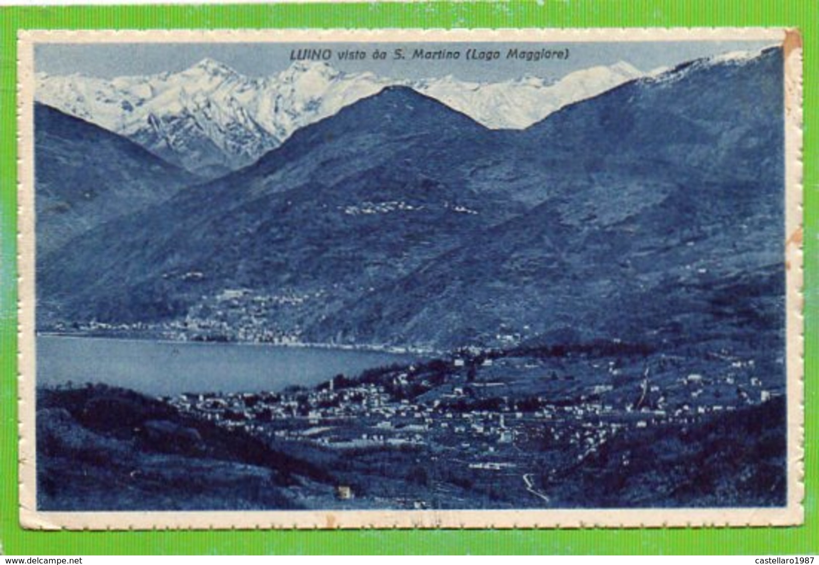 LUINO Visto Da S. Martino (Lago Maggiore) - Formato Piccolo - Luino