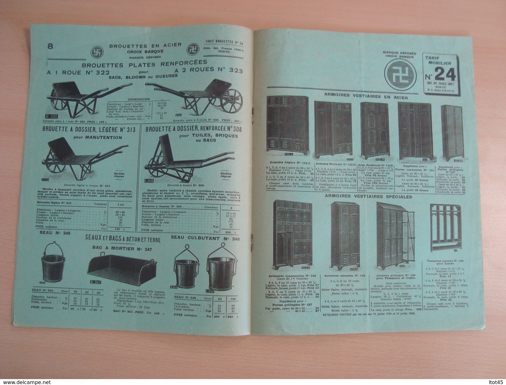 Documents Publicitaires VIVEZ S A "AIR ET FEU" ARGENTEUIL BROUETTES 1932 - Autres & Non Classés