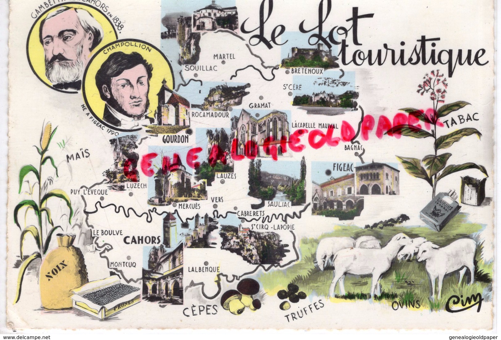 46 - SOUILLAC - GRAMAT-GOURDON- CAHORS-FIGEAC-SAULIAC-BRETENOUX-LACAPELLE-MARTEL-LUZECH-ME BOULVE-LALBENQUE - Autres & Non Classés