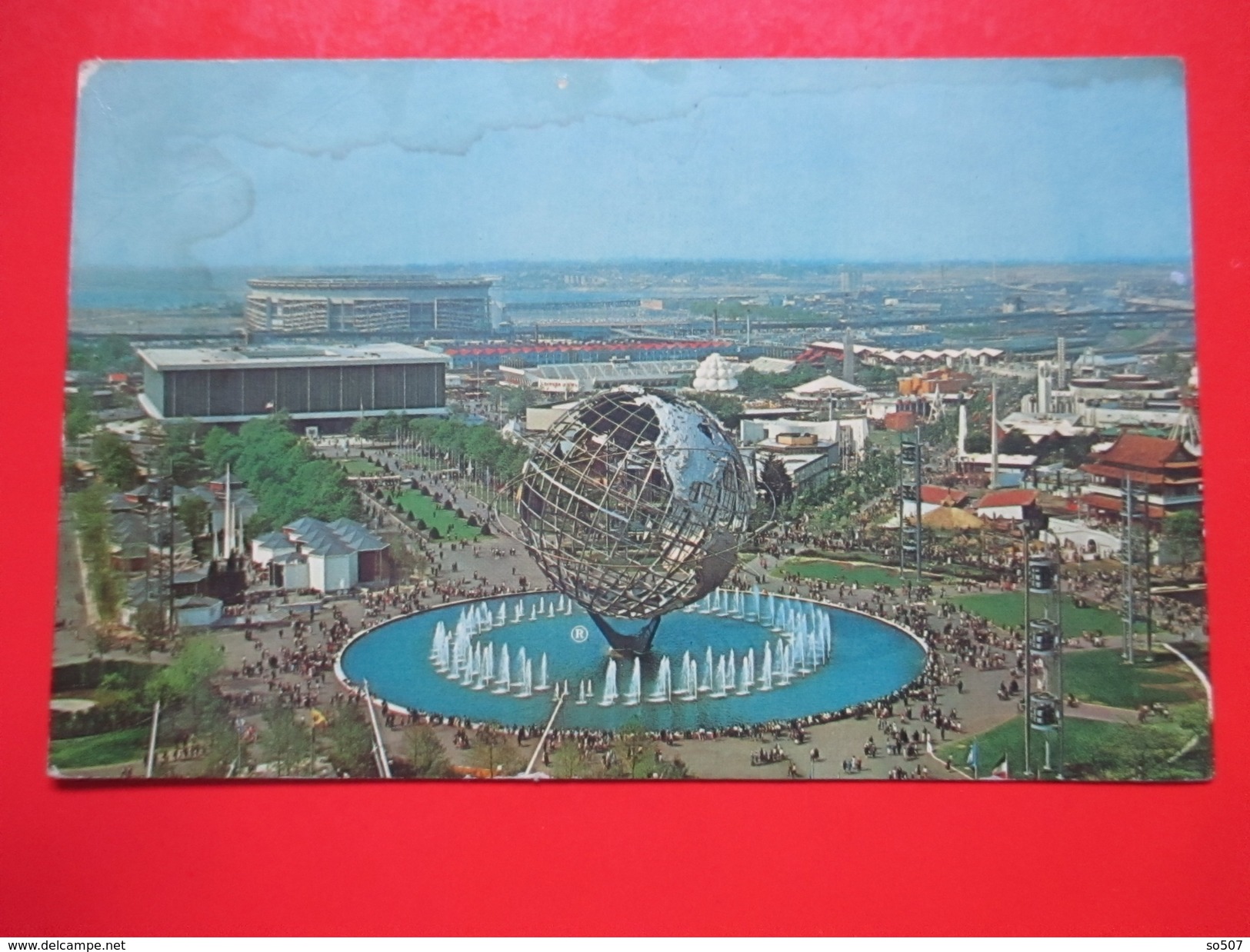 O1- America/USA- Postcard-Unisphere New York Fair 1964-1965. - Expositions